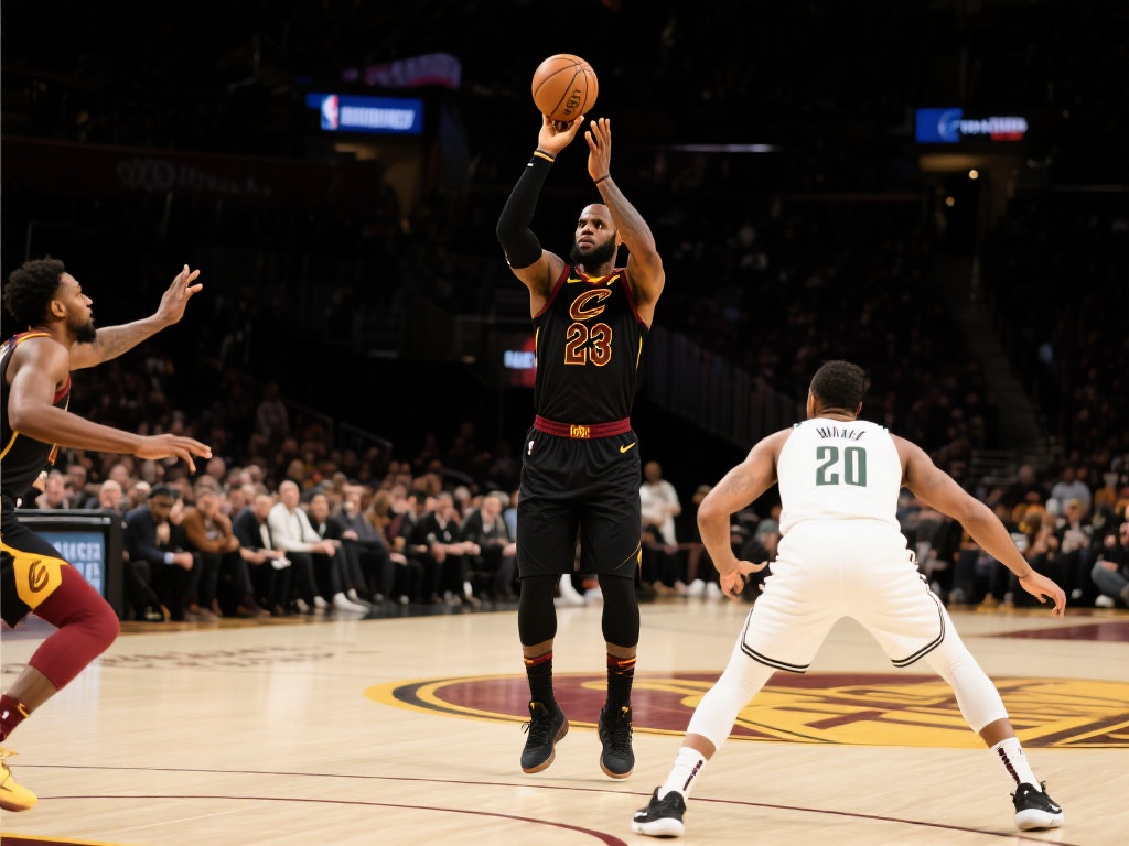 詹姆斯弧顶三分绝杀神技 莫兰特空中抛投霸气反击 在比赛的关键时刻,勒布朗·詹姆斯展现了他