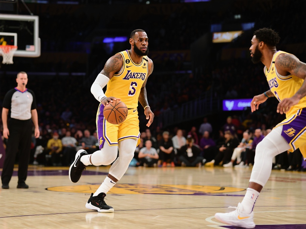 尤其是在比赛最后阶段，詹姆斯的一次关键助